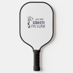 Sie setzen Giraffe, ich bin Niedlich Pickleball Schläger