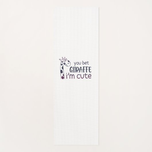 Sie setzen Giraffe, ich bin Niedlich Yogamatte (Vorderseite)