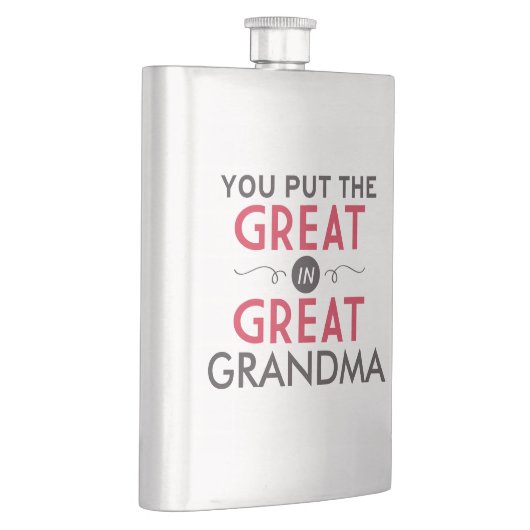 Sie setzten das große in große Großmutter ein Flachmann (Rechts)