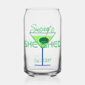 Sie Shed Pub Beer Can Brille Trinkbehälter Dosenglas (Vorderseite)