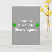 Sie Shenanigans Spaß Zeit Karte (Gelbe Blume)