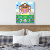 Sie Shuit Woman Höhlengarten Hütte Personalisierte Leinwanddruck (Insitu (Schlafzimmer))