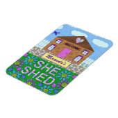 Sie Shuit Woman Höhlengarten Hütte Personalisierte Magnet (Linke Seite)