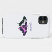 Sie/sie Frack-Schmetterling ohne Binärflagge Case-Mate iPhone Hülle (Rückseite (Horizontal))
