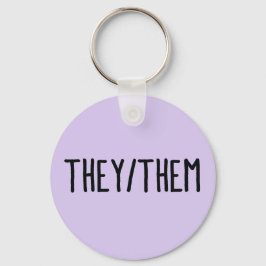 Sie/sie Geschlechtsneutrale Pronos Schlüsselanhäng Schlüsselanhänger