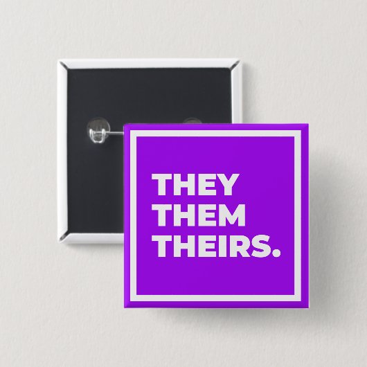 Sie/sie/ihr Pronomen-Knopf Button (Vorne & Hinten)