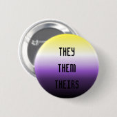 Sie/sie/ihr Pronomen-Knopf Button (Vorne & Hinten)