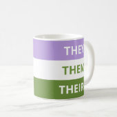 Sie/sie/ihr Pronomina Genderqueer Klassiker-Tasse Kaffeetasse (VorderseiteRechts)