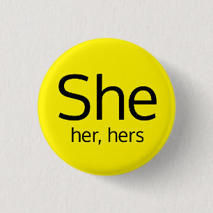 Sie, sie, ihr Pronouns-Knopf Button