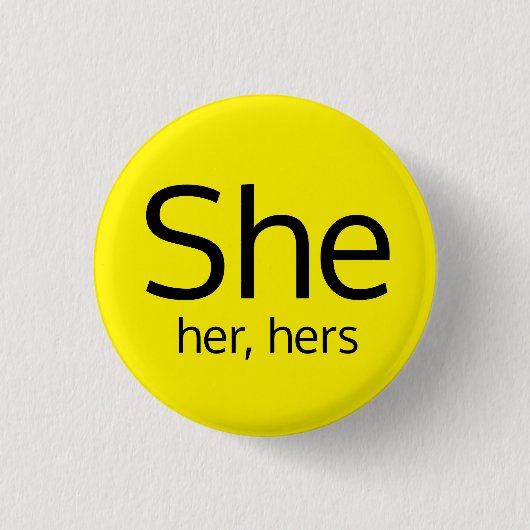 Sie, sie, ihr Pronouns-Knopf Button (Vorderseite)