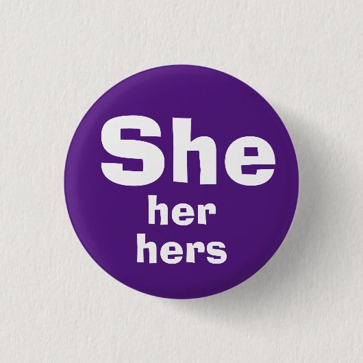 Sie, sie, ihr Pronouns-Knopf Button (Vorderseite)