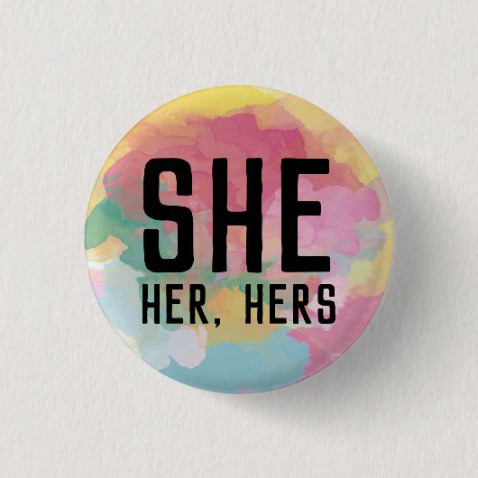 Sie, sie, ihr Pronouns-Knopf Button (Vorderseite)