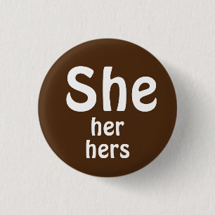 Sie, sie, ihr Pronouns-Knopf Button