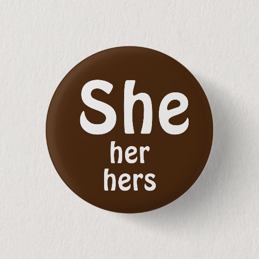Sie, sie, ihr Pronouns-Knopf Button (Vorderseite)