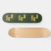 Sie/sie/ihr Pronouns-Skateboard-Deck Skateboard (Horizontal)