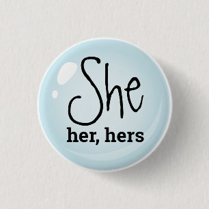 Sie, sie, ihre Pronomen Button