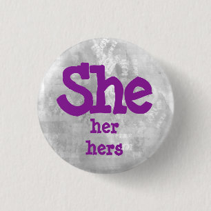 Sie, sie, ihre Pronomen Button