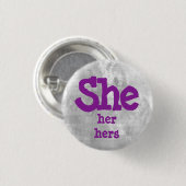 Sie, sie, ihre Pronos Button (Vorne & Hinten)