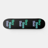 Sie/sie/ihre Pronos Skateboard Deck (Horizontal)