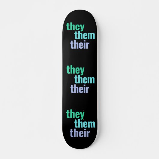 Sie/sie/ihre Pronos Skateboard Deck (Vorne)