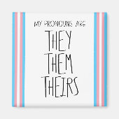 Sie/sie/ihre Pronouns Transgender Magnet (Vorne)