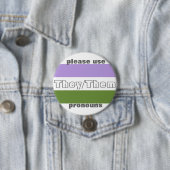 Sie/sie Pronomen-Knopf-Button Button (Beispiel)