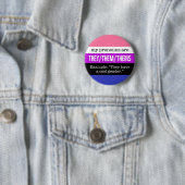 Sie/sie Pronomina - Genderfluid Flagge Button (Beispiel)