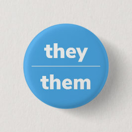 Sie/sie Pronoun-Button, 1¼ Zoll-Taste Button