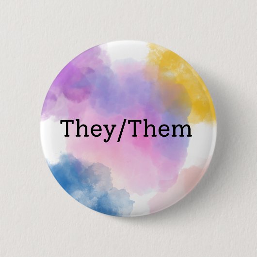 Sie/sie Pronoun Button/Button Button (Vorderseite)