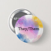 Sie/sie Pronoun Button/Button Button (Vorne & Hinten)