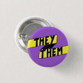 Sie sie Pronoun Button Nonbinary (Vorne & Hinten)