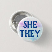 Sie sie Pronouns Button (Vorne & Hinten)