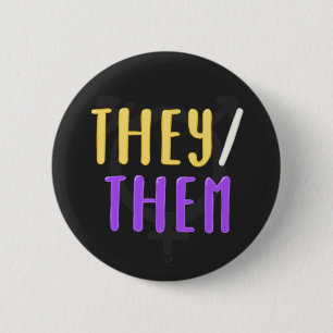 Sie/sie Pronouns Button Abzeichen