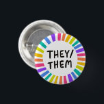 Sie/sie Pronouns Rainbow Bright Circle Rings Button<br><div class="desc">Dekorieren Sie Ihr Outfit mit diesem coolen Kunstknopf. Sie können ihn anpassen und auch Text hinzufügen. Karo in meinem Shop für viel mehr Farben und Muster! Lass mir Bescheid,  wenn du auch etwas Gewohntes willst.</div>