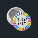 Sie/sie Pronouns Rainbow Bright Circle Rings Button<br><div class="desc">Dekorieren Sie Ihr Outfit mit diesem coolen Kunstknopf. Sie können ihn anpassen und auch Text hinzufügen. Karo in meinem Shop für viel mehr Farben und Muster! Lass mir Bescheid,  wenn du auch etwas Gewohntes willst.</div>