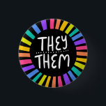 Sie / sie Pronouns Rainbow Handschrift Stolz Button<br><div class="desc">Dekorieren Sie Ihr Outfit mit diesem coolen Kunstknopf. Macht ein großartiges Geschenk! Sie können ihn anpassen,  die Hintergrundfarben ändern und auch Text hinzufügen. Karo in meinem Shop für viel mehr Farben und Muster! Lass mir Bescheid,  wenn du auch etwas Gewohntes willst.</div>