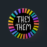 Sie / sie Pronouns Rainbow Handschrift Stolz Button<br><div class="desc">Dekorieren Sie Ihr Outfit mit diesem coolen Kunstknopf. Macht ein großartiges Geschenk! Sie können ihn anpassen,  die Hintergrundfarben ändern und auch Text hinzufügen. Karo in meinem Shop für viel mehr Farben und Muster! Lass mir Bescheid,  wenn du auch etwas Gewohntes willst.</div>