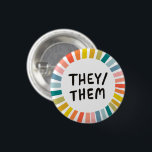 Sie/sie Pronouns Rainbow Soft Circle Rings Button<br><div class="desc">Dekorieren Sie Ihr Outfit mit diesem coolen Kunstknopf. Sie können ihn anpassen und auch Text hinzufügen. Karo in meinem Shop für viel mehr Farben und Muster! Lass mir Bescheid,  wenn du auch etwas Gewohntes willst.</div>
