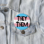 Sie sie Pronouns Trans Button (Beispiel)