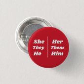 Sie/sie sie/sie Er/Er Pronoun Button (Vorne & Hinten)