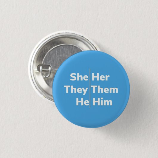 Sie/sie sie/sie Er/Er Pronoun Button (Vorne & Hinten)