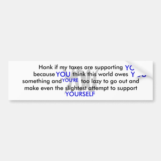 SIE, SIE, SIE, SIE, SIE sind, SICH, Honk wenn m… Autoaufkleber (Vorne)