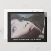 Sie sieht dich an - kämpft gegen Autismus! Postkarte (Vorne/Hinten)