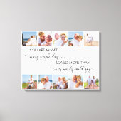 Sie sind 10 Foto Collage Erinnerungsgedicht vergan Leinwanddruck (Vorderseite)