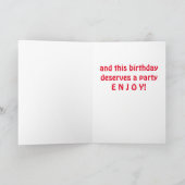 SIE SIND **16** ZEIT FÜR "FEIERFEIERN" ***SIE*** K KARTE (Innenseite)