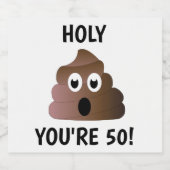 SIE SIND 50 BIERFLASCHENETIKETT (Einzelnes Label)