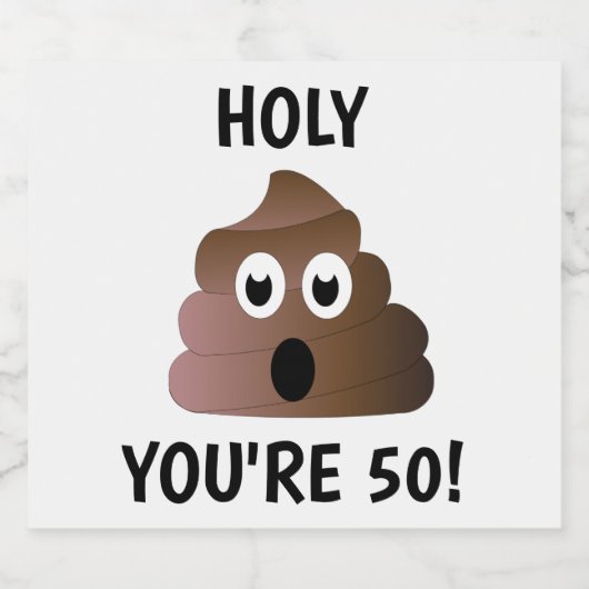 SIE SIND 50 BIERFLASCHENETIKETT (Einzelnes Label)