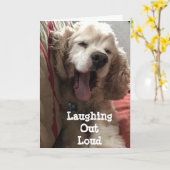 SIE SIND***75*** LACHEN LOUD KARTE (Gelbe Blume)