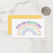 Sie sind A-Maze-Ing Valentin Mitteilungskarte (Vorderseite/Rückseite Beispiel)