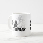 Sie sind alles andere als gewöhnliche monochrome K Kaffeetasse (Vorderseite Links)